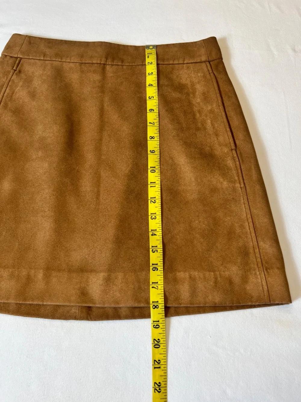 J. Crew faux suede mini skirt